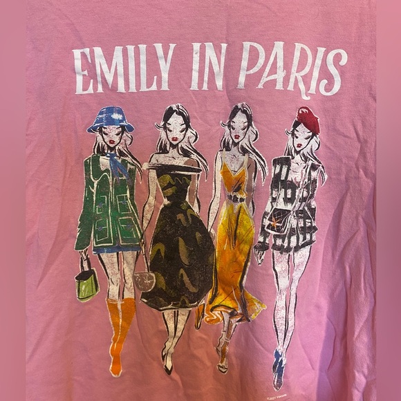 Emily in Paris Pink T-Shirt Size XL - Picture 2 of 7